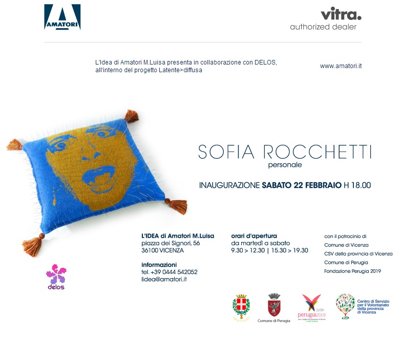 Sofia Rocchetti invito mostra personale