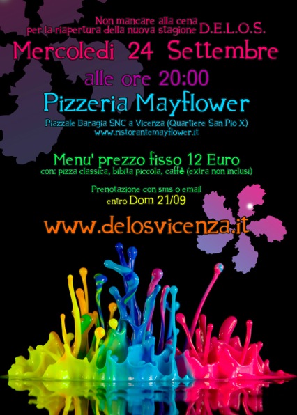 PIZZA MERCOLEDI 24 SETTEMBRE