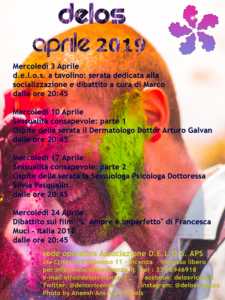 programma attività delos aprile 2019